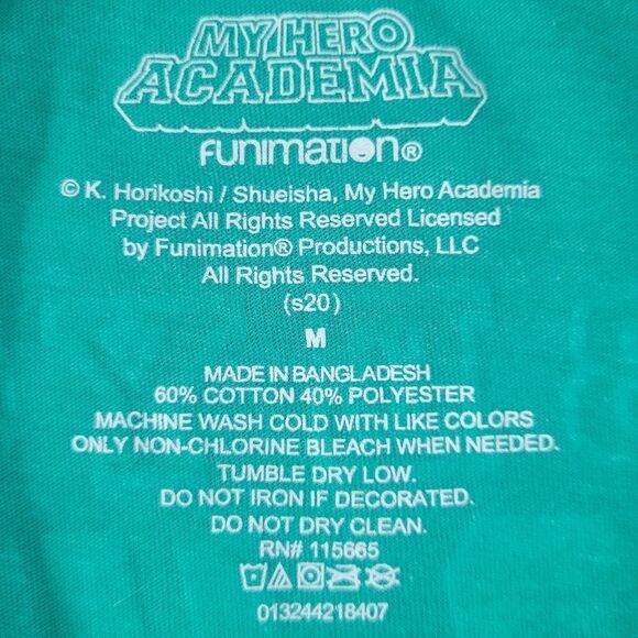 My Hero Academia Teal Crewneck Graphic Long Sleeve Tee - Picture 8 of 16